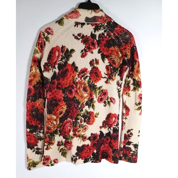 Anthro Sleeping on Snow Cardigan Sweater Wool Blend Small Romantic Boho Work - Picture 7 of 7